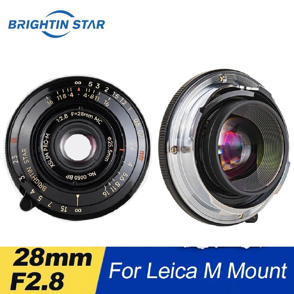 Brightin Star 28mm F2.8 Full Frame Portrait Lens for Leica M Mount