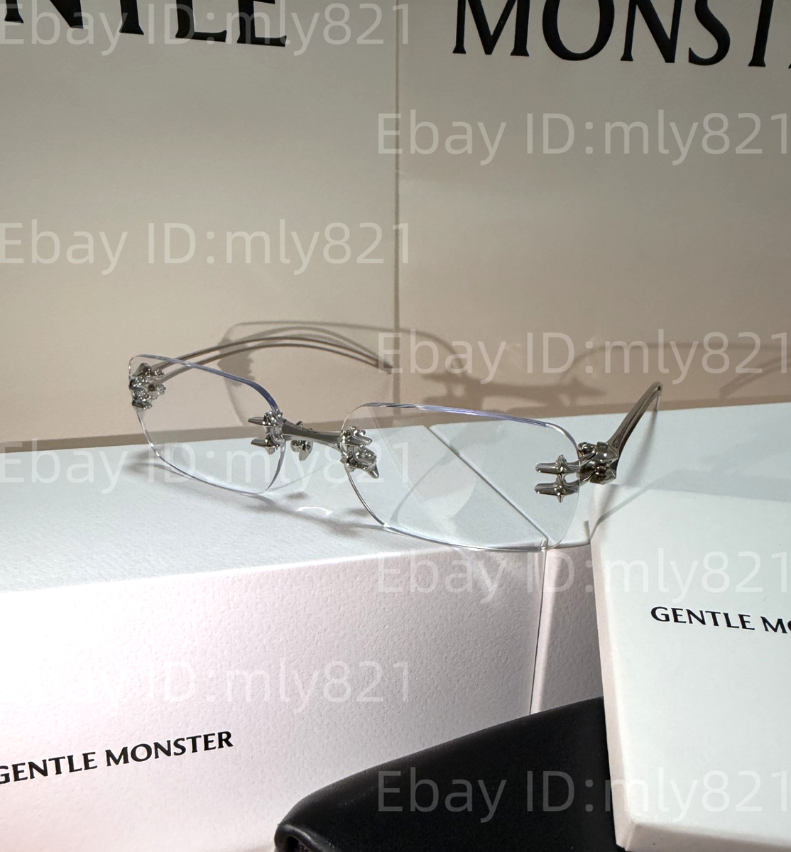 GentleMonster Sunglasses BOLD - Tetra 02 Silver Frame Clear Lenses