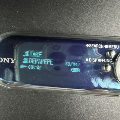 SONY NW-A608 Portable Audio Player 2GB Blue Tested Working Battery