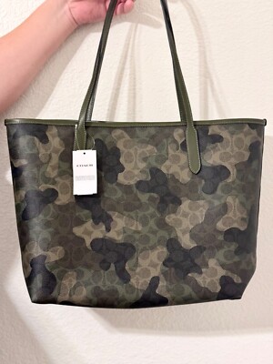 NWT Coach City Tote Bag In Signature Camo Print NWT | eBay