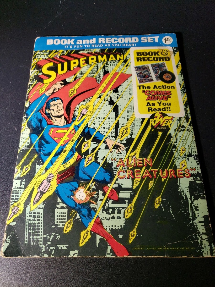 Superman PR-28 1975 Comic Book and 45 Record set | eBay