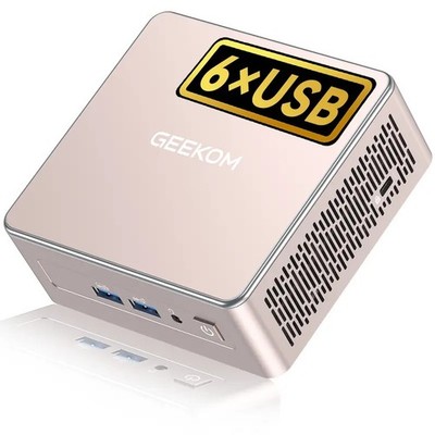 GEEKOM A5 2025 Mini PC Ryzen 5 7430U 16GB 1TB+512GB SSD Win11 Pro