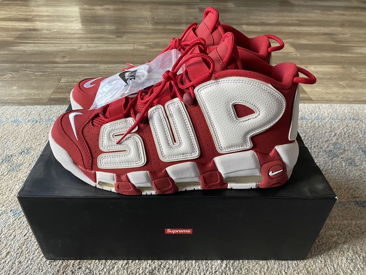 🔥Nike Air More Uptempo x Supreme Red - Size 12 (RARE-DEADSTOCK