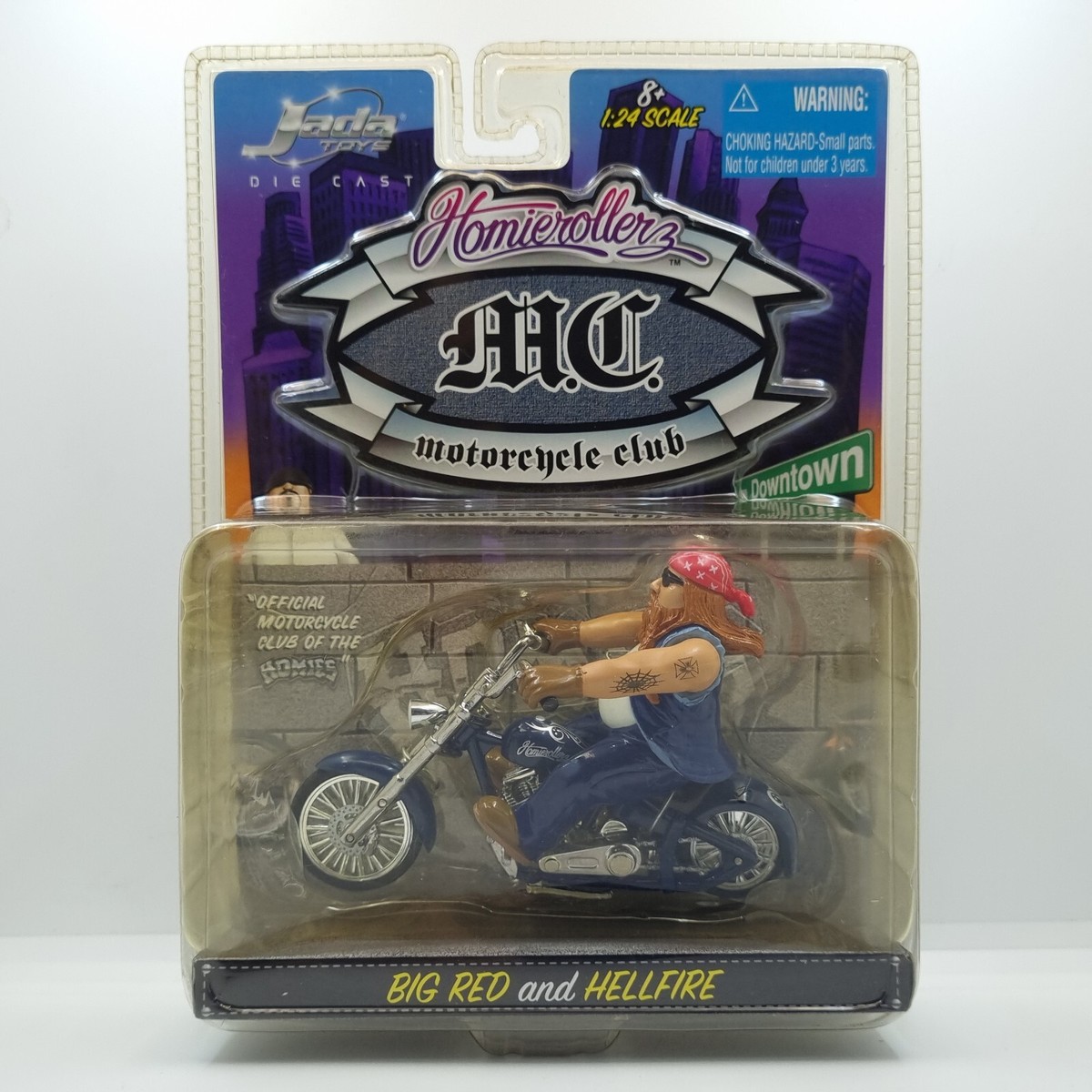 JADA TOYS HOMIE ROLLERZ MC MOTORCYCLE CLUB BIG RED and HELLFIRE