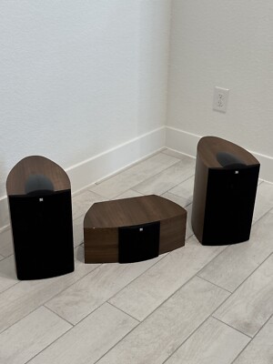 KEF iQ3 Bookshelf Speakers SP3500 & Center iQ2c SP3505 Set In