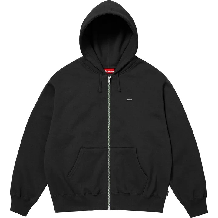Supreme Small Box Zip Up Hooded Sweatshirt Black | eBay