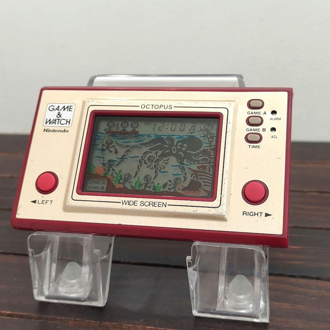 NINTENDO GAME AND & WATCH Octopus Wide Screen 1981 Direct From