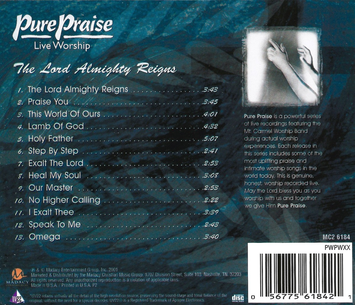 Pure Praise: The Lord Almighty Reigns (Cd 2002) MINT | eBay