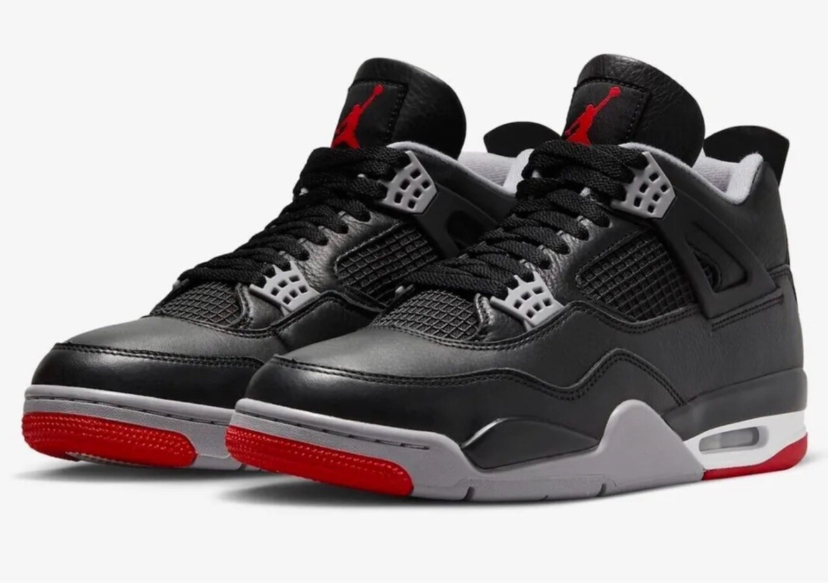 Nike Air Jordan 4 Retro Bred Reimagined Men's Sizes FV5029-006 New