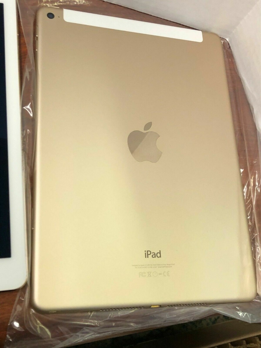Apple IPAD Air 2 128 GB Gold Wifi + Cellular Model B-Grade FULLY