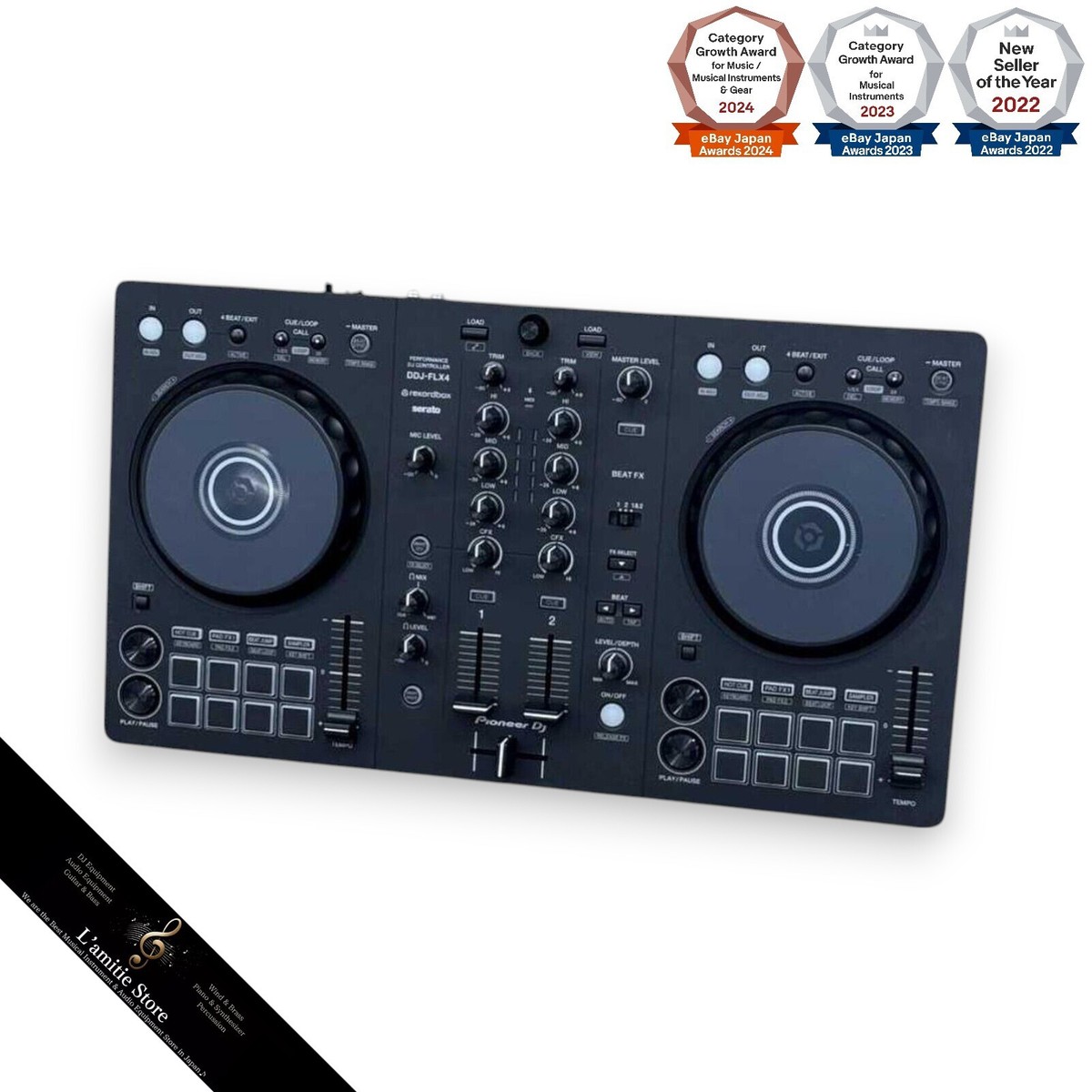 Pioneer DJ DDJ-FLX4 2-Channel DJ Controller Rekordbox Serato Japan