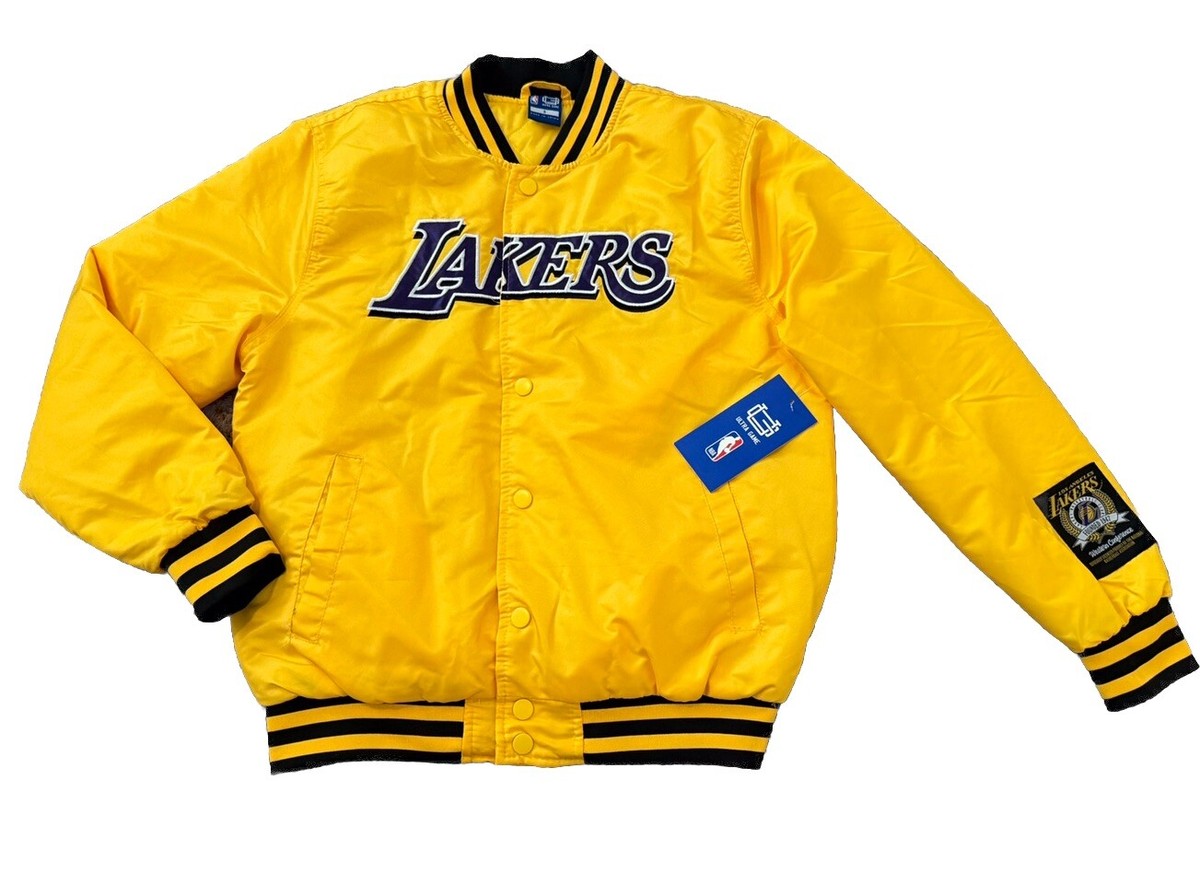 NEW! NBA Ultra Game Los Angeles Lakers Logo Stitched Yellow Jacket