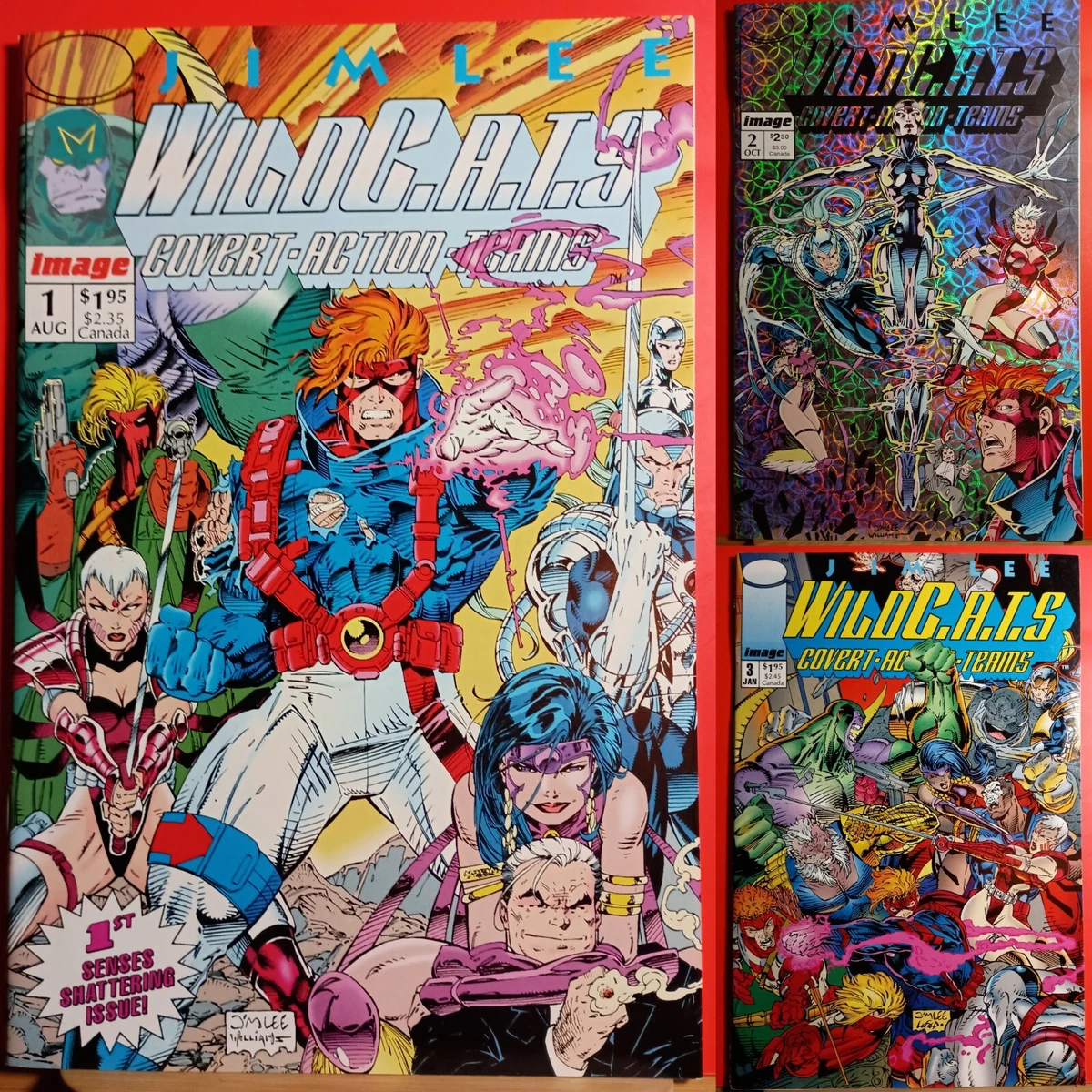 1992 Image Comics Wildcats Covert Action Teams Issues 1-3 Set Jim