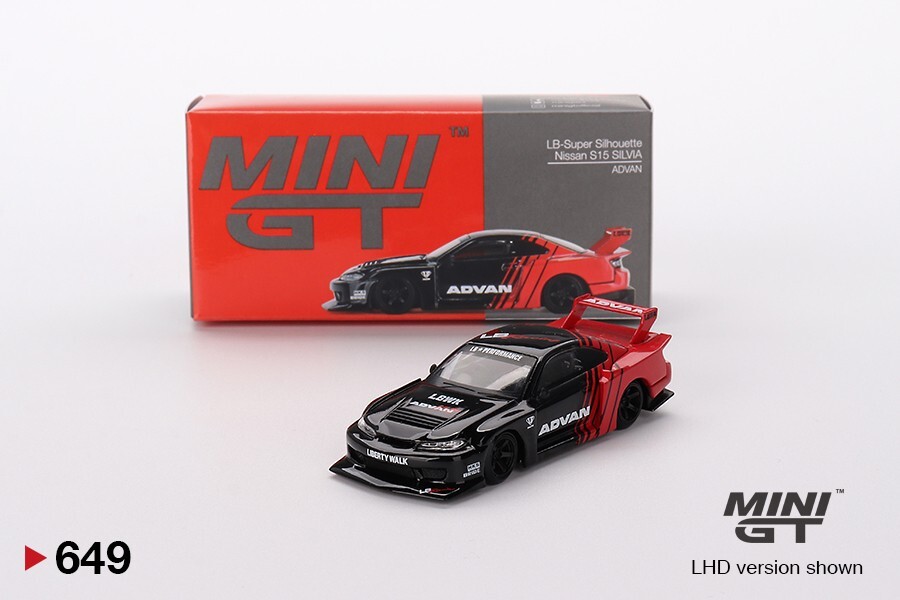 Mini GT 1:64 Nissan LB-Super Silhouette S15 SILVIA ADVAN Diecast