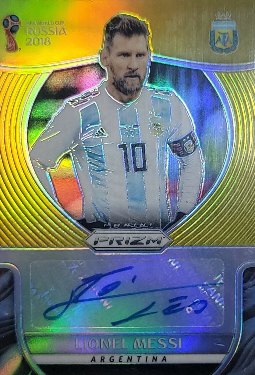 2018 Panini Prizm World Cup - Signatures Lionel Messi #S-LM Gold