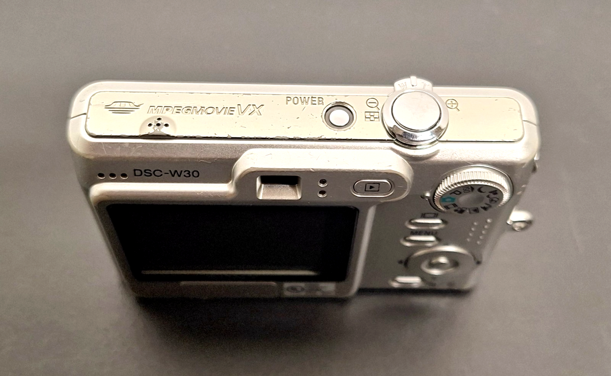 Sony Cyber-shot DSC-W30 6.0MP Digital Camera - Silver for sale