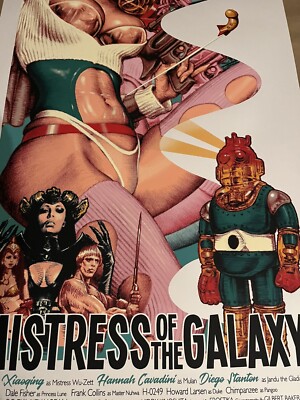 SIGNED Mistress of the Galaxy Poster Art Print Rockin' Jelly Bean