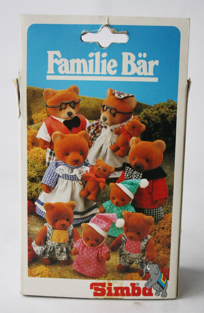 RARE VINTAGE 90'S BEAR FAMILY MAMA BEAR SOFT VINYL DOLL FIGURE