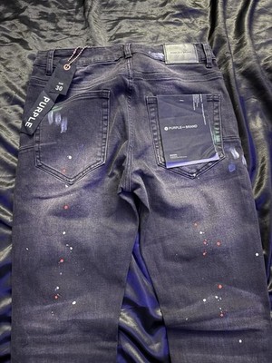 Purple Brand Distressed Paint-Splatter Jeans – Size 30 (New w