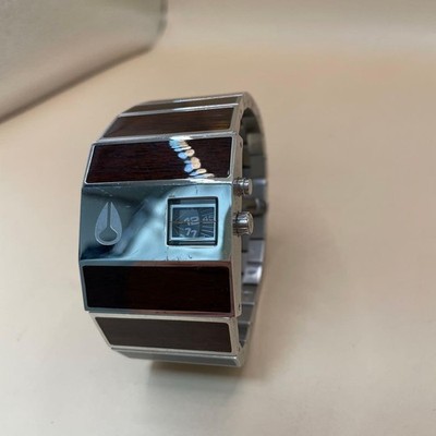 Nixon Wristwatch THE ROTOLOG Wood Grain Quartz Vintage Wristwatch