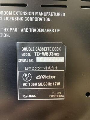 Victor・JVC TD-W603MK3 | eBay