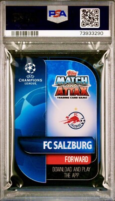 PSA 9 RC Erling Haaland 2019-20 Match Attax Gold Holo FC Salzburg