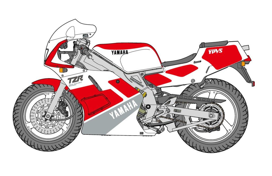 Yamaha TZR250 (3MA) (1989) BK17 Plastic Model kit Bike Toy