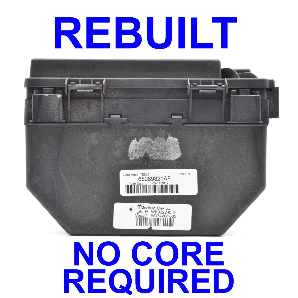 2012 DODGE DURANGO JEEP GRAND CHEROKEE FUSE BOX TIPM 68089321AF