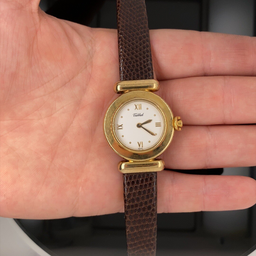 TABBAH Beret 20 micron Gold Plated Over 925 Silver Women's Quartz