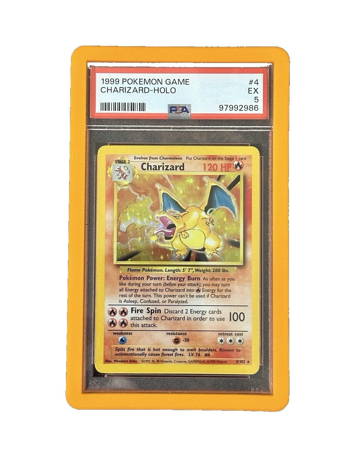 値下げ】【極美品】1999 ポケモンカード リザードン 4/102 ホロ