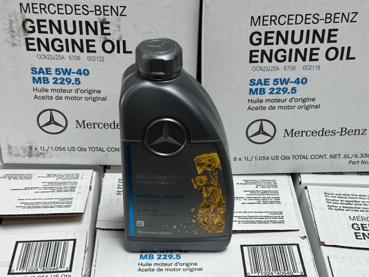 Genuine Mercedes-Benz Engine Oil 5W-40 Synthetic 1L 1.056 Quart