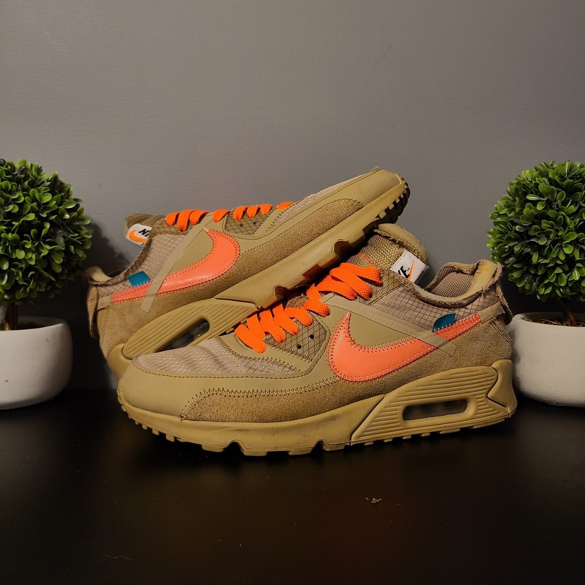 Size 9 - Nike Air Max 90 x OFF-WHITE Desert Ore 2019 192501478164