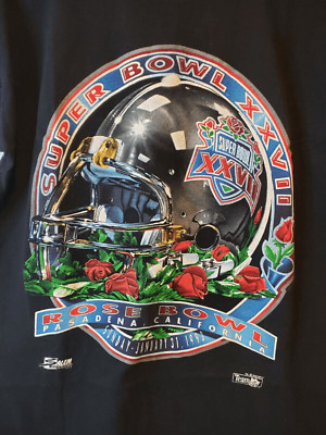 Vintage 1992 Salem Sportswear Super Bowl XXVII Staff Shirt Mens M