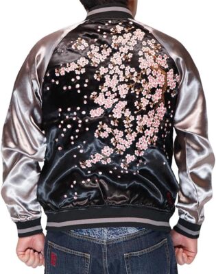 Karakuri Tamashii Cherry Blossom Blizzard Satin Jacket Sukajan | eBay