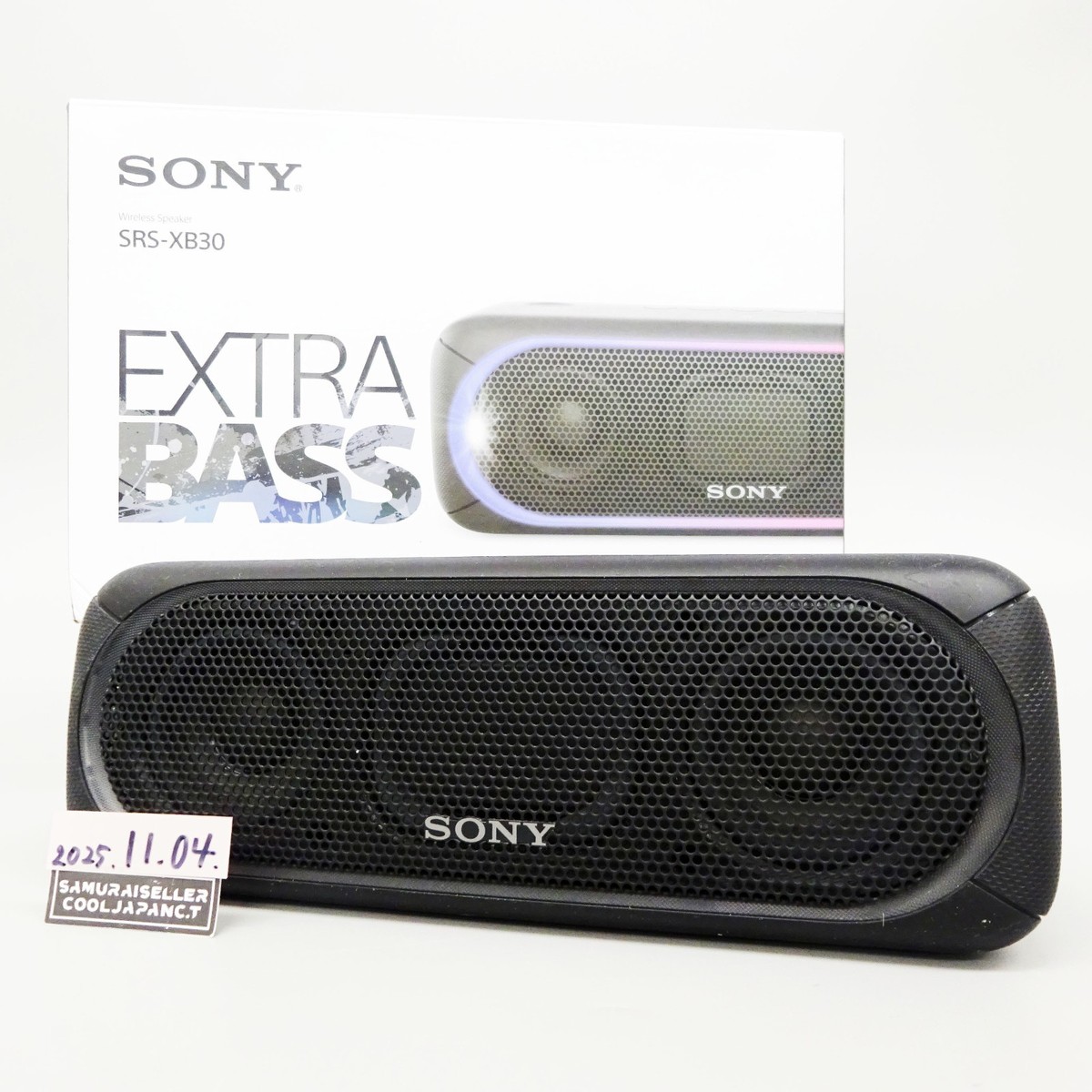 Sony SRS-XB30 Portable Wireless Speaker Bluetooth Black Japan Used