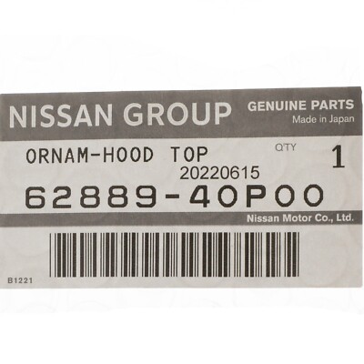 Genuine Nissan Black & Silver Z Front Emblem JDM Z32 90-96 300zx