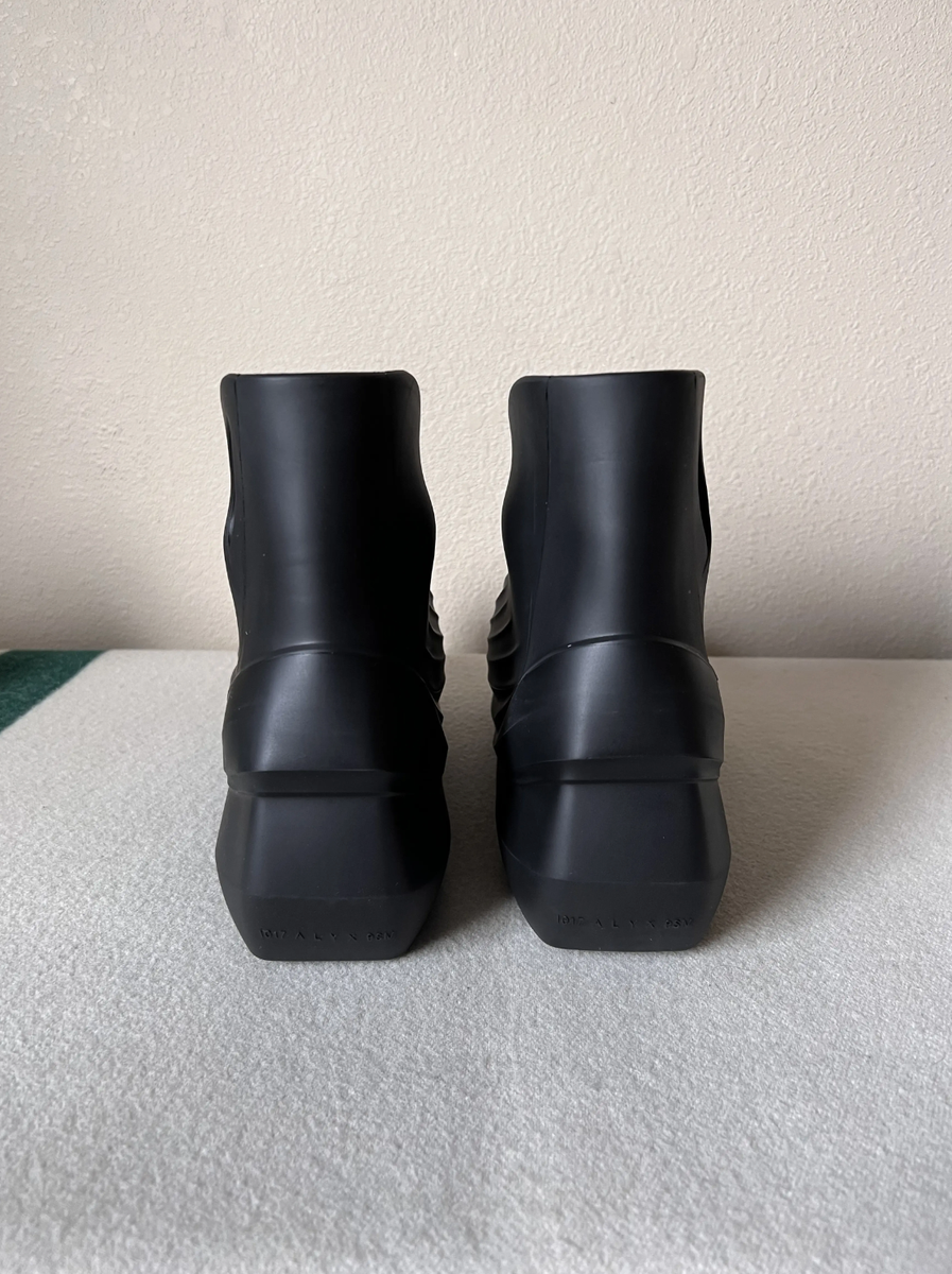 1017 Alyx 9SM Rubber Mono Boot - Size 41 - Black - NEW - Made in
