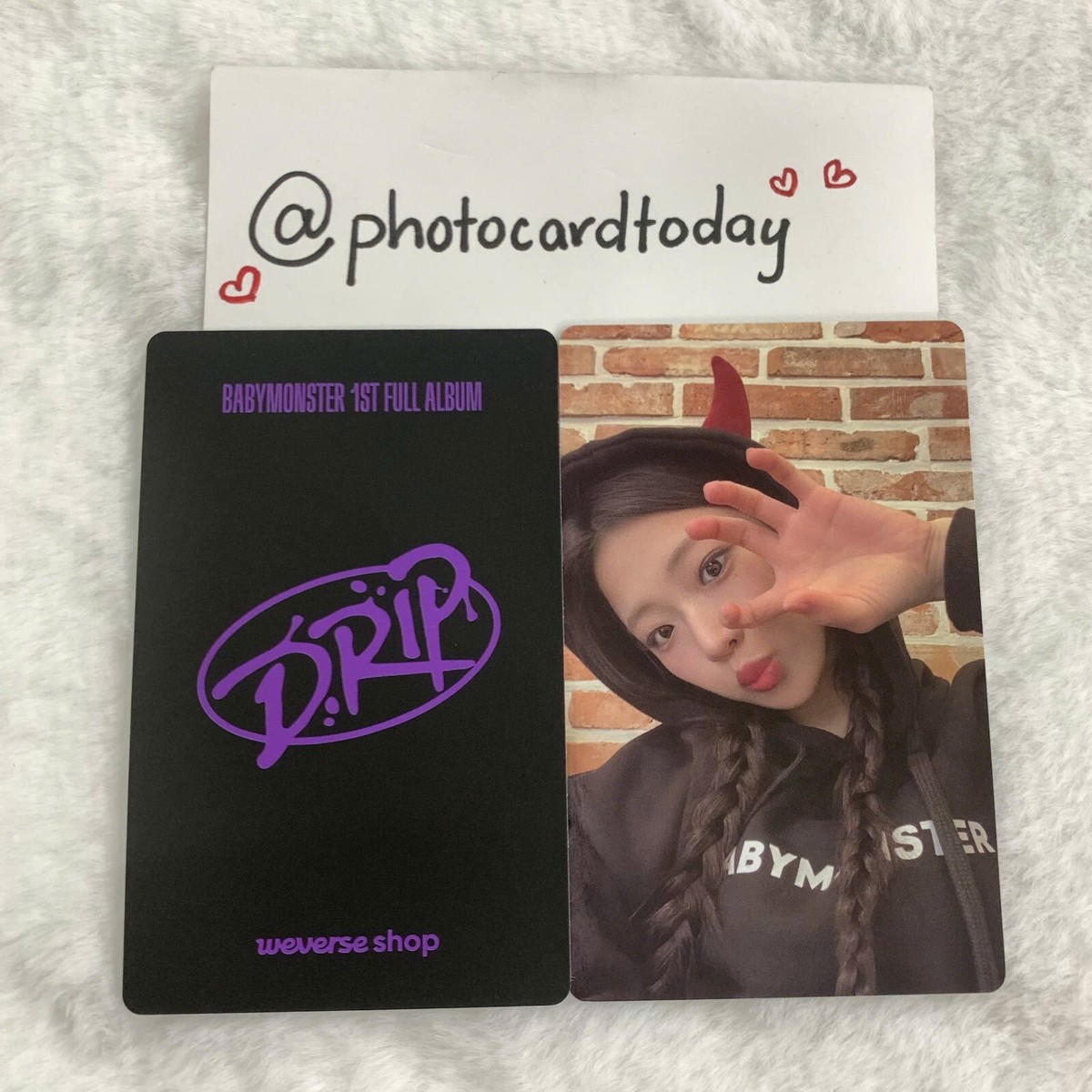 BABYMONSTER DRIP WINTER HOLIDAY LUCKYDRAW EVENT WEVERSE SHOP