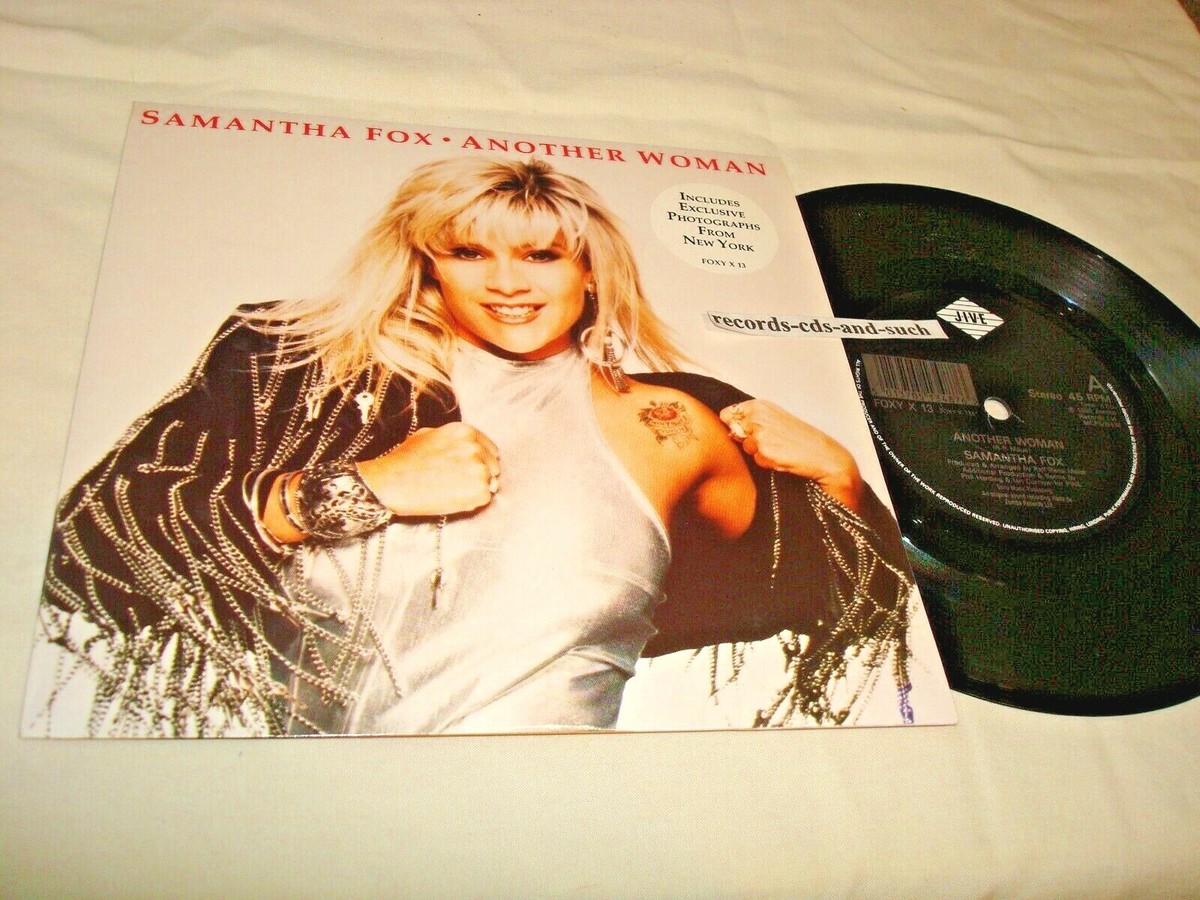 SAMANTHA FOX-ANOTHER WOMAN/HOT LOVIN' W/ 4 PHOTOS-UK-JIVE FOXY X