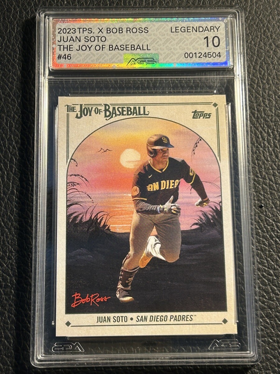 AGS LEGENDARY 10 2023 Topps X Bob Ross Juan Soto | eBay