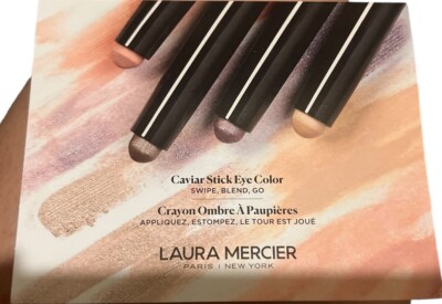 2x Laura Mercier Caviar Stick Eye Color 3 Shades Sample Cards New