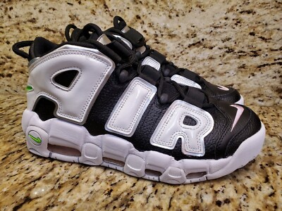 Nike Air More Uptempo White Black Green DN8008-001 Women's Size 10