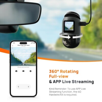 70mai Dash Cam X200 Omni 360° Full View Camera Car DVR Built-in