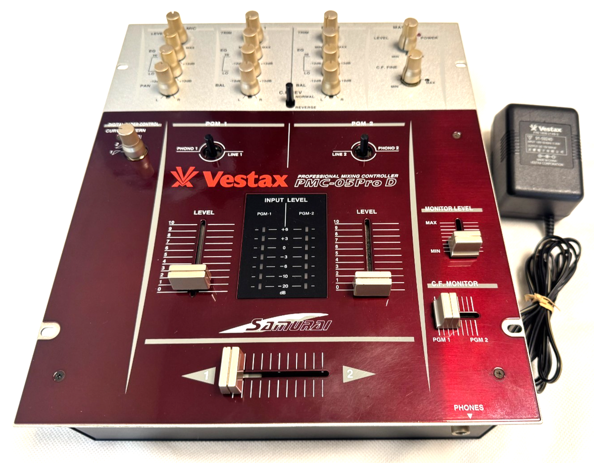 Vestax PMC-05 Pro D Samurai DJ Mixer Professional Mixing