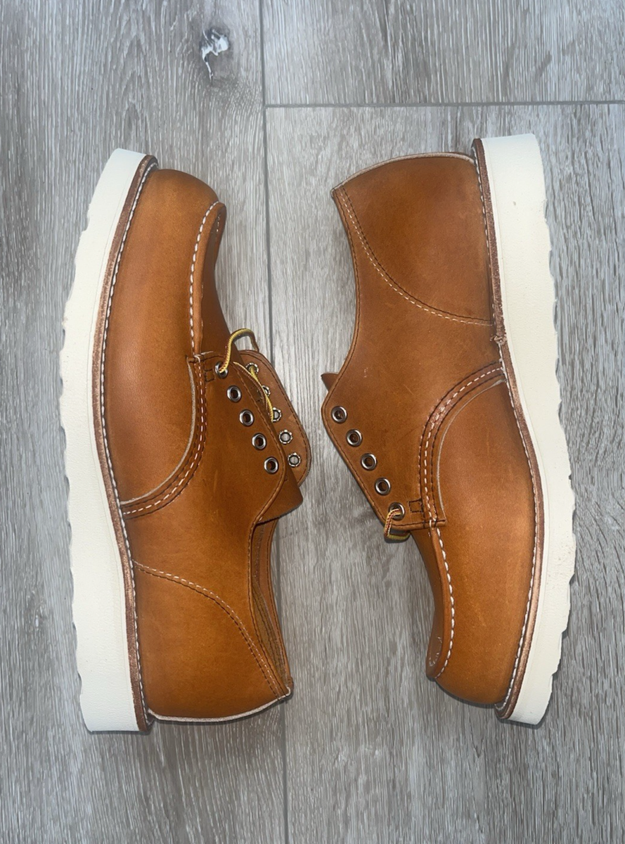Red Wing Shoes Moc Toe Oxford - SIZE 9.5 - 8092 MADE IN USA Oro