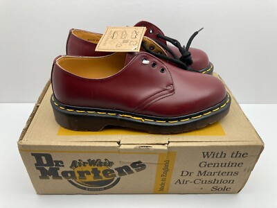 Dr Martens Made In England Shoes Womens US Sz 6 Cherry Red Smooth