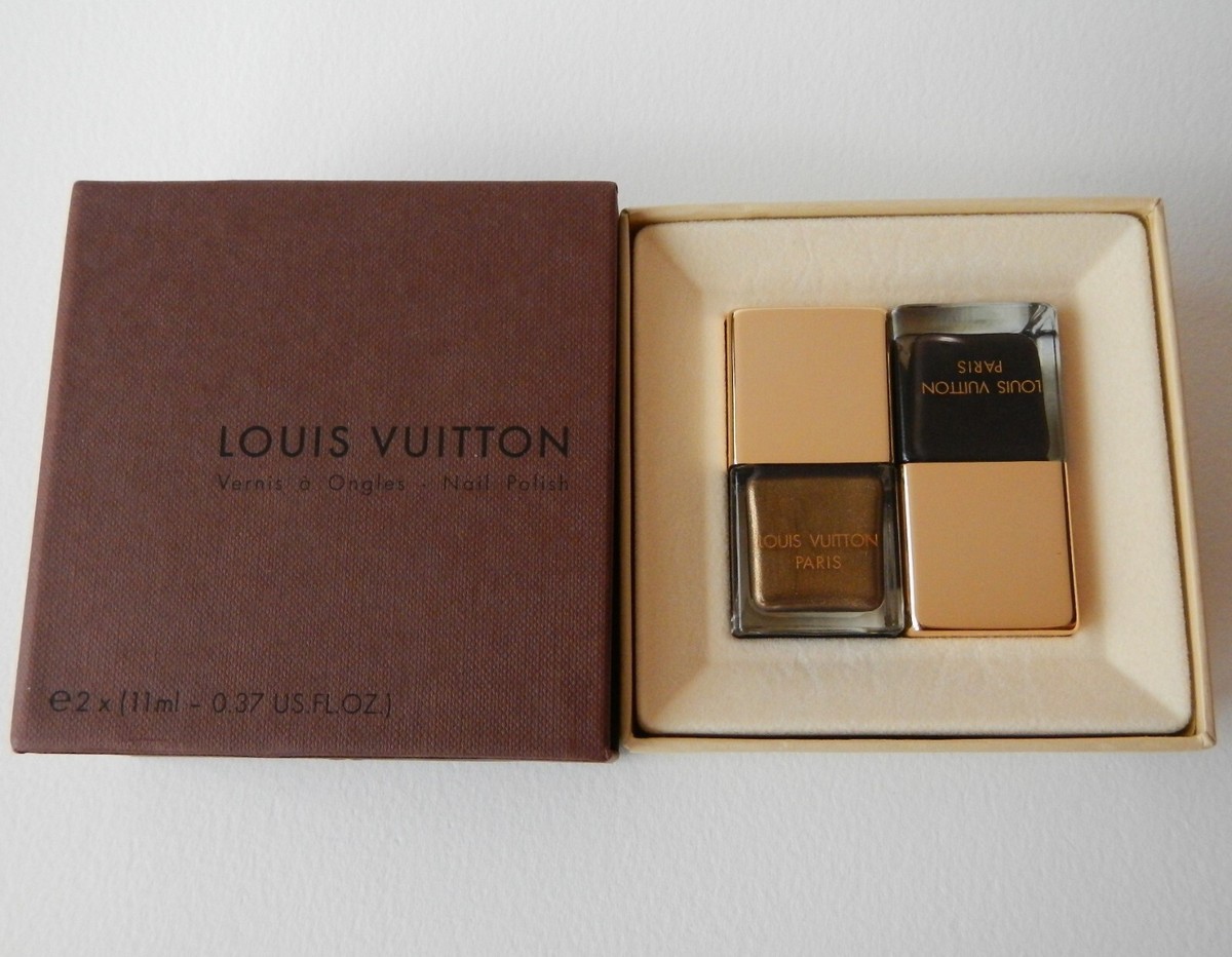 Louis Vuitton Nail Polish GOLD & BROWN Duo | eBay