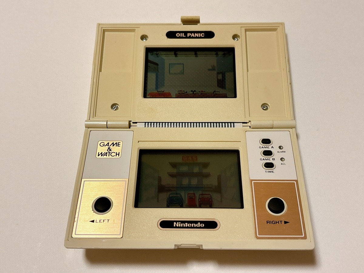 NINTENDO GAME AND & WATCH Oil Panic Multi Screen 1982 Direct From