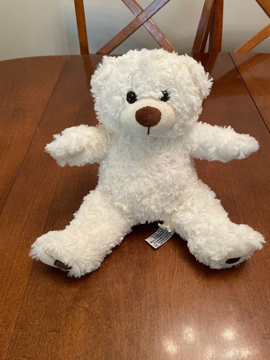 2001 The Bear Factory White With Brown Teddy Bear 9 in Stuffed