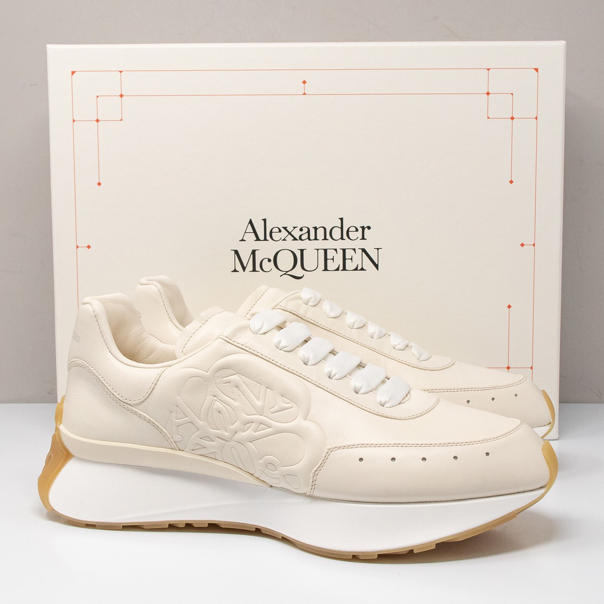 Alexander McQueen Sprint Runner Size 42 EU (9 US) Cream Leather